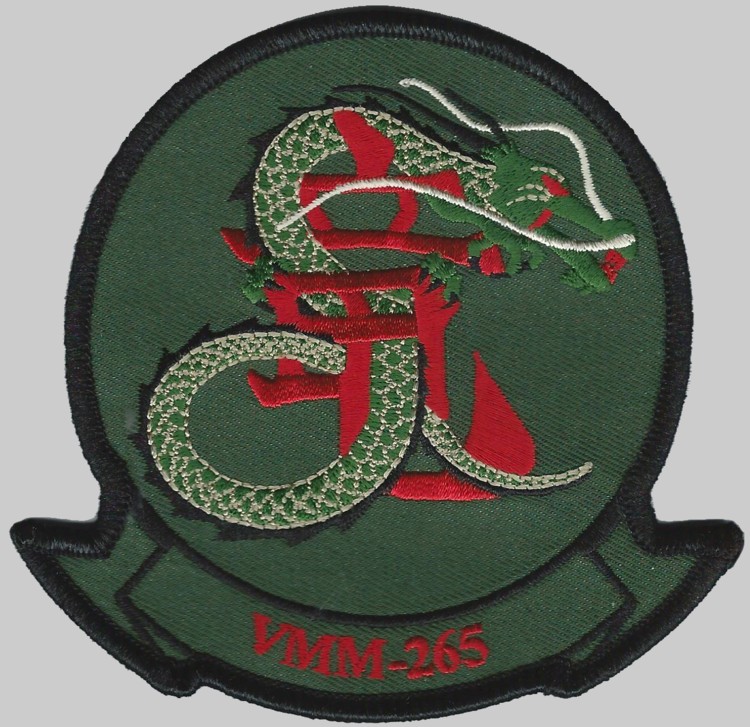 vmm-265 dragons crest insignia patch usmc mv-22b osprey squadron 04