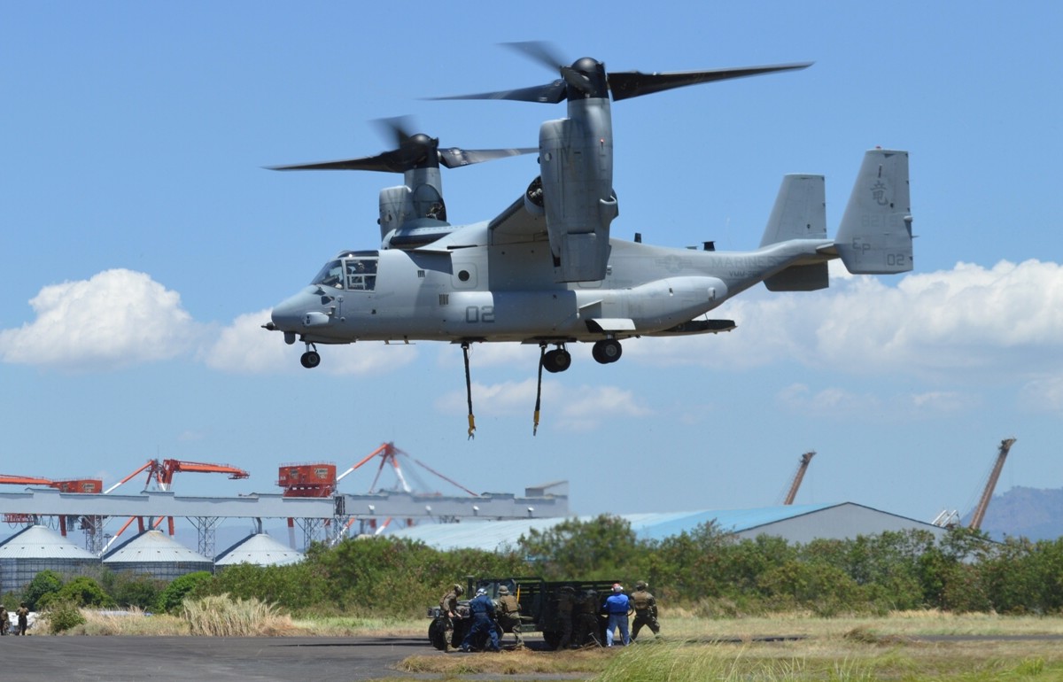 vmm-265 dragons mv-22b osprey philippines 2013 09