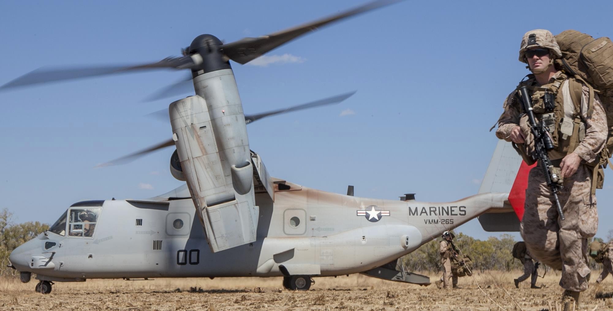 vmm-265 dragons mv-22b osprey darwin australia  2013 22