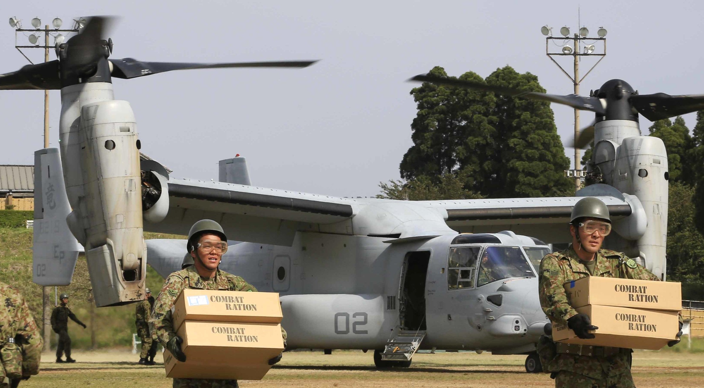 vmm-265 dragons mv-22b osprey japan earthquake 2016 83