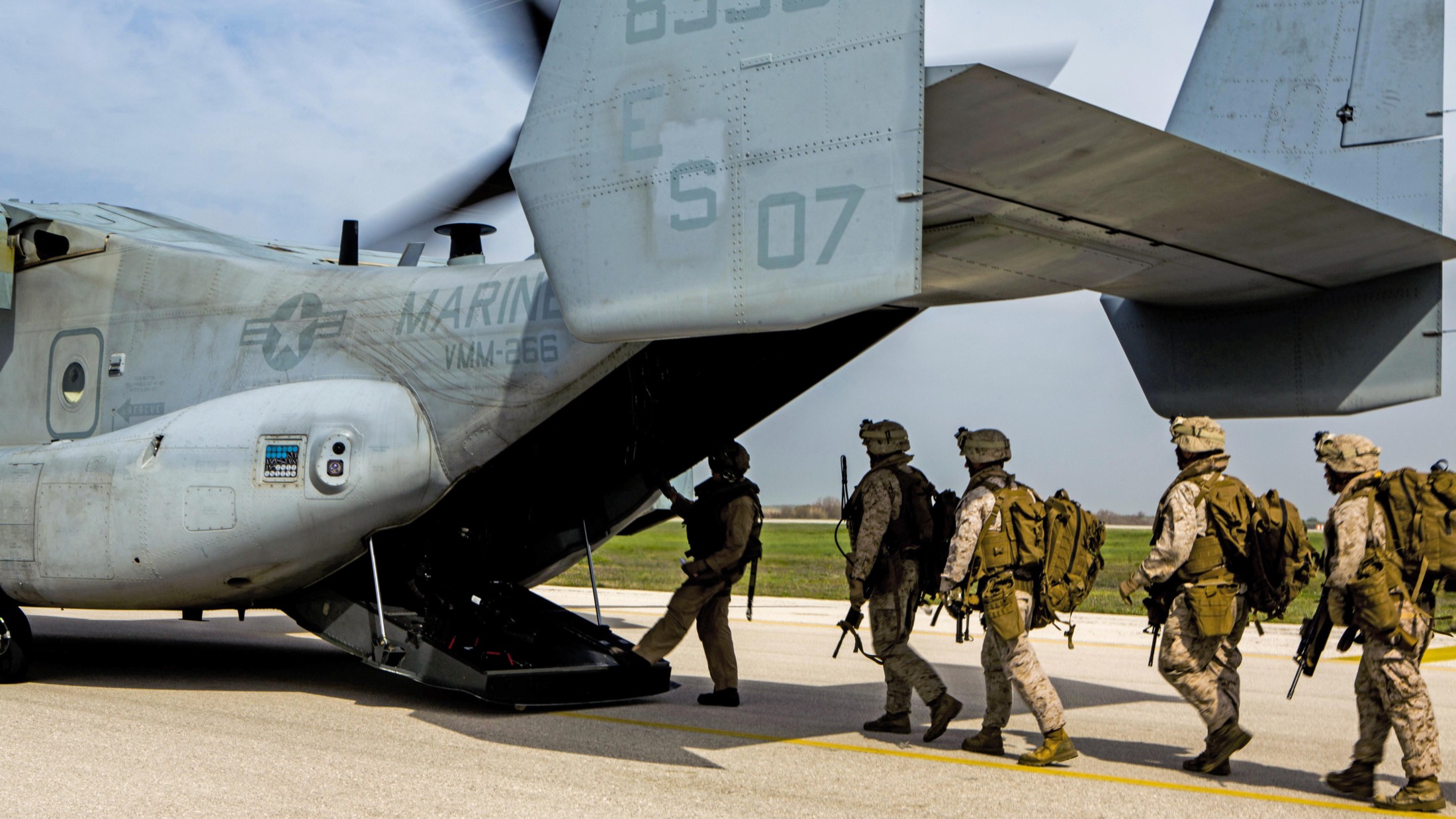 vmm-266 fighting griffins mv-22b osprey moron airbase spain 2015 48