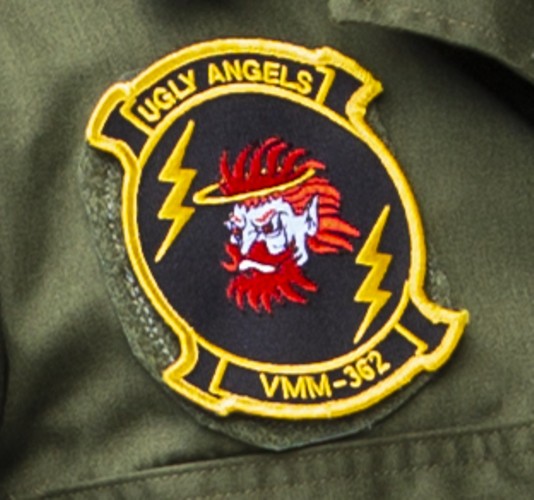 vmm-362 ugly angels insignia crest patch badge marine medium tiltrotor squadron 02p