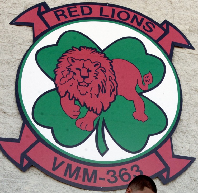 marine medium tiltrotor squadron vmm-363 red lions crest insignia 04