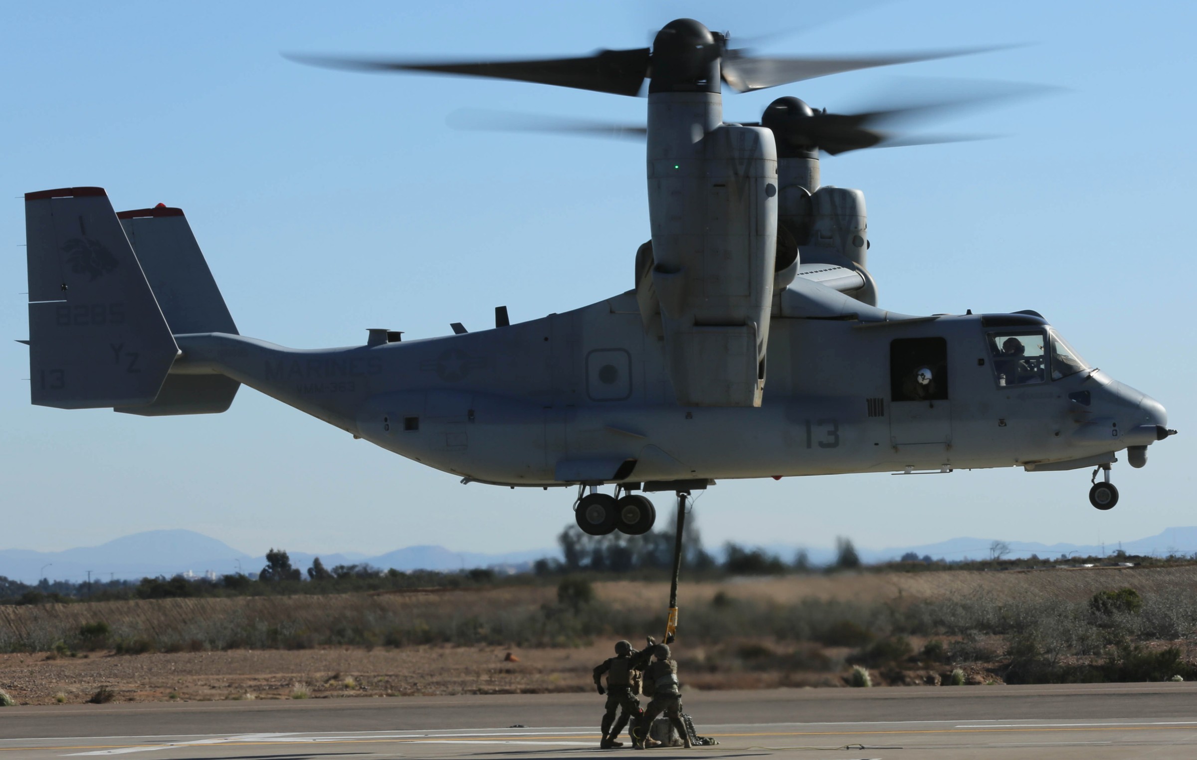 marine medium tiltrotor squadron vmm-363 red lions mv-22b osprey mcas miramar 2015 12