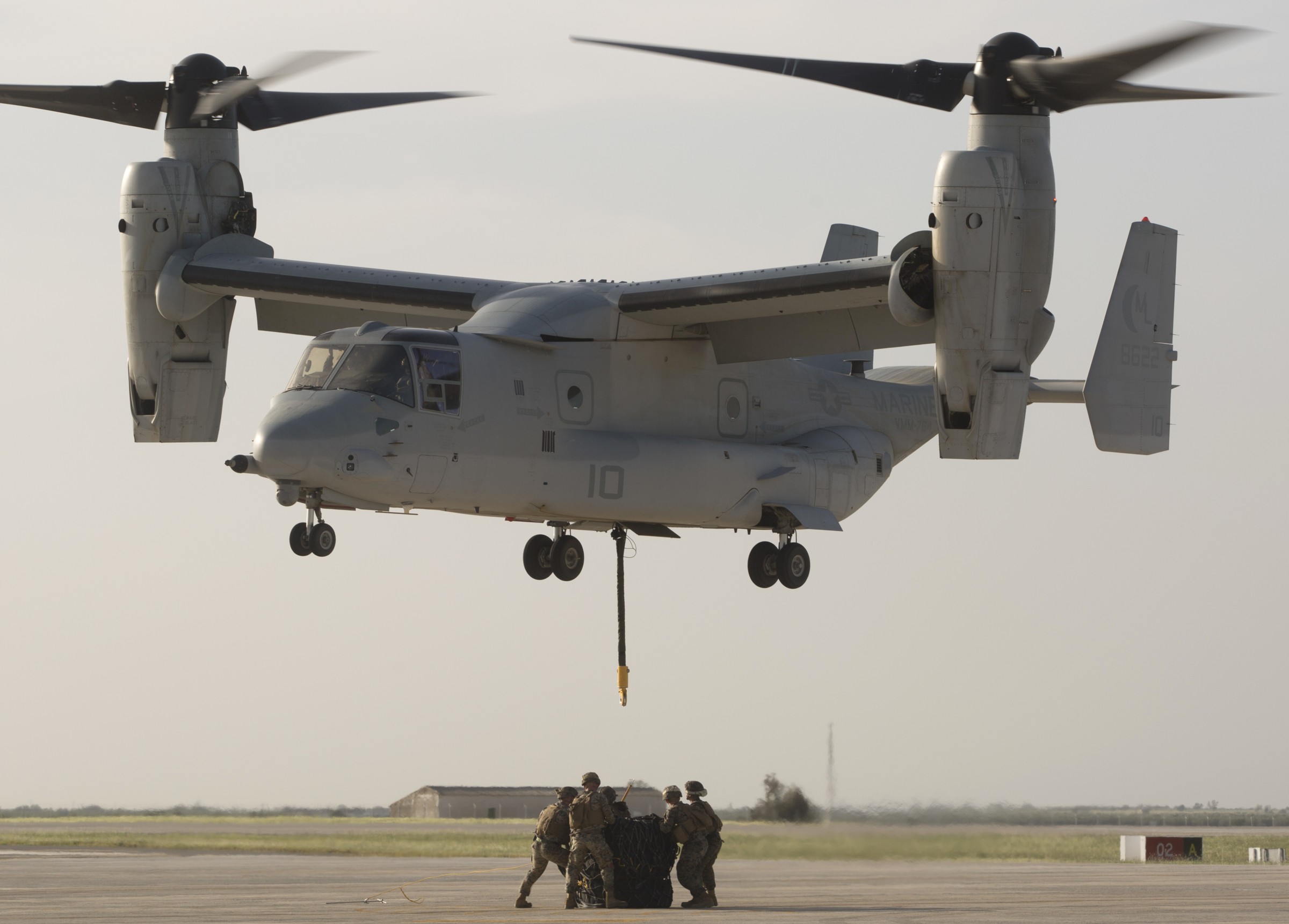 vmm-764 moonlight marine maeium tiltrotor squadron usmc reserve mv-22b osprey moron airbase spain 08