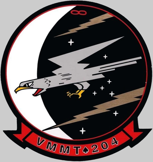 vmmt-204 raptors insignia crest patch badge marine medium tiltrotor training squadron usmc