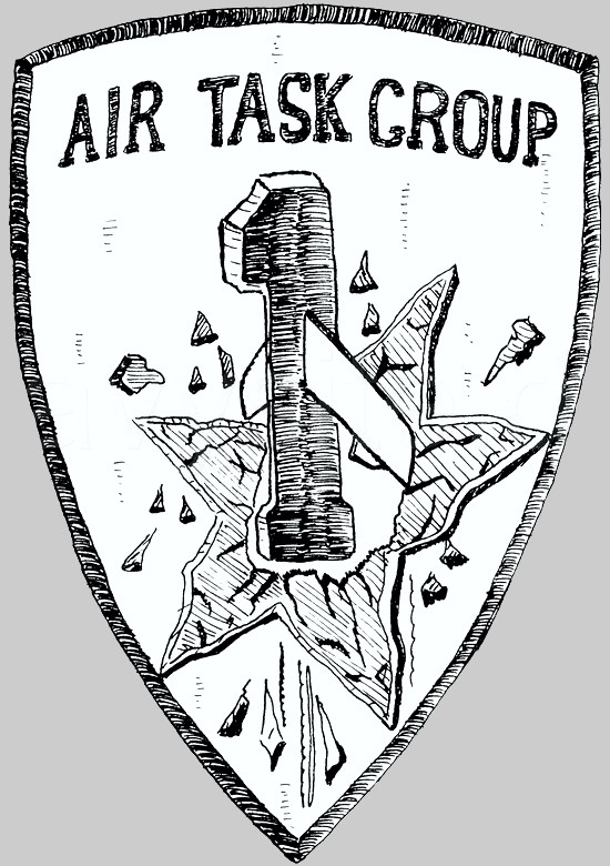 atg-1 insignia crest patch badge air task group us navy 03c