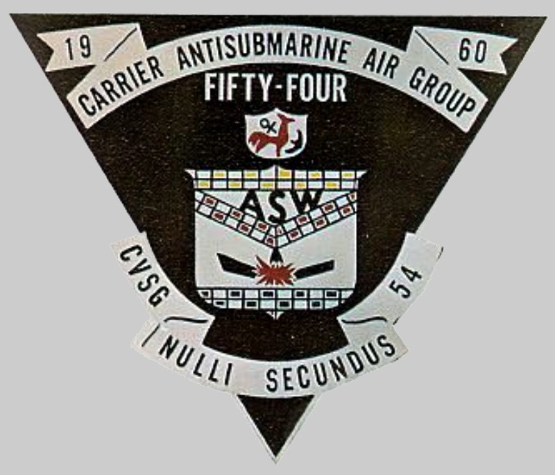 cvsg-54 insignia crest patch badge anti-submarine carrier air group us navy 02x