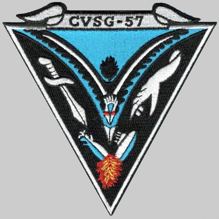 cvsg-57 insignia crest patch badge anti-submarine carrier air group us navy 02x