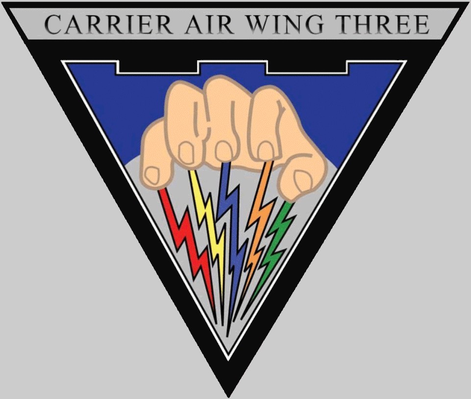 cvw-3 insignia crest patch badge carrier air wing group us navy 03c