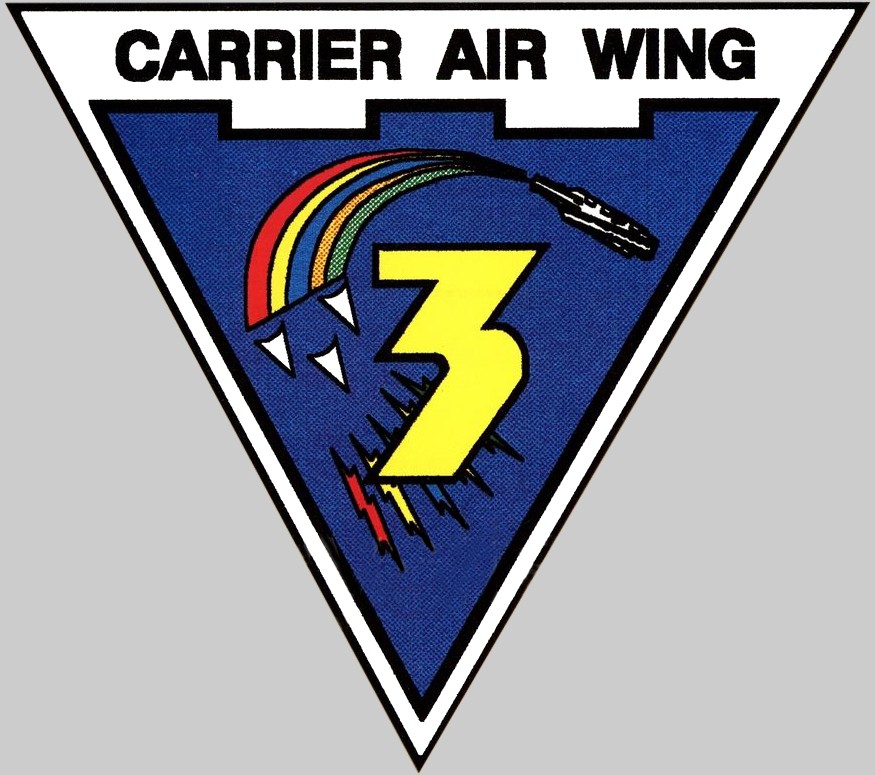 cvw-3 insignia crest patch badge carrier air wing group us navy 04c