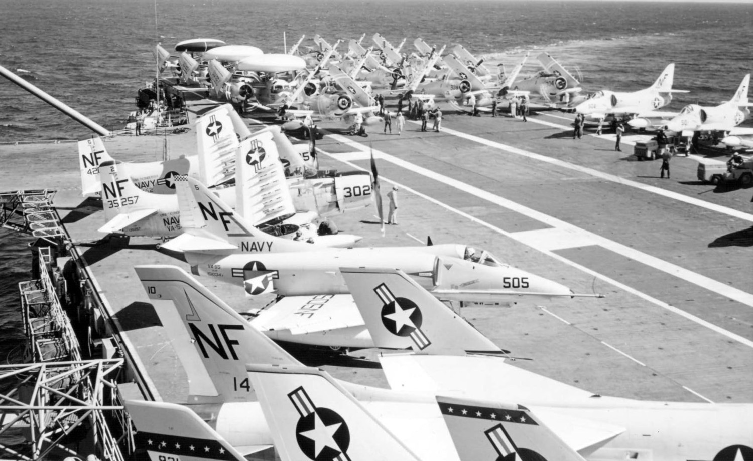 cvw-5 carrier air wing us navy uss ticonderoga cva-14 embarked squadrons 54