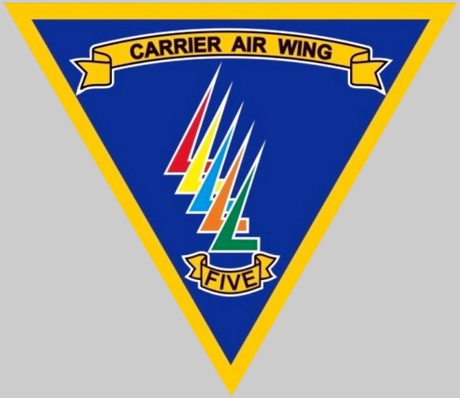 cvw-5 insignia crest patch badge carrier air wing us navy 02c