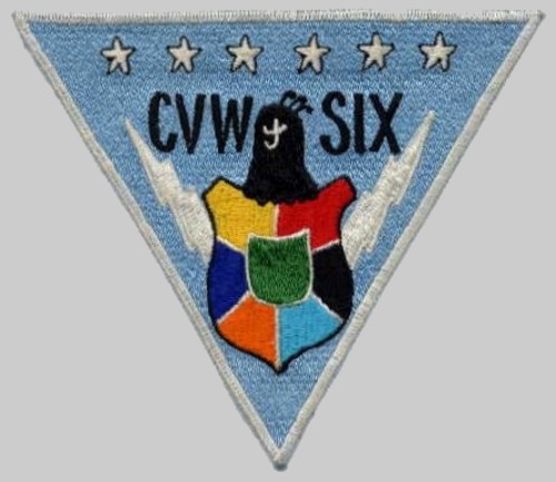 cvw-6 insignia crest patch badge carrier air wing us navy 02p