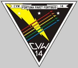 CVW-14 carrier air wing fourteen patch crest insignia