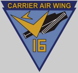 CVW-16 Carrier Air Wing Sixteen patch crest insignia