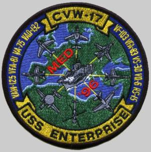 cvw 17 carrier air wing uss enterprise cvn 65 cruise patch