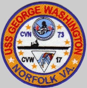 carrier air wing cvw 17 uss george washington cvn 73 cruise patch