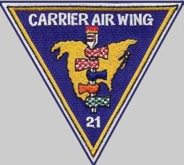 CVW-21 carrier air wing twenty one patch crest insignia