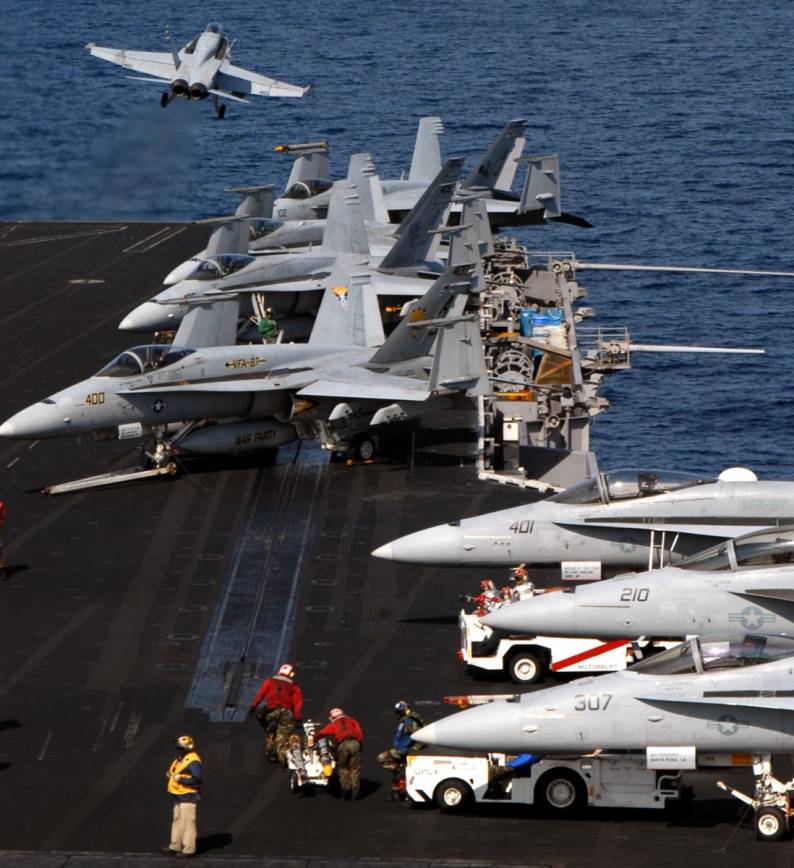 CVW-8 carrier air wing eight aboard USS Theodore Roosevelt CVN-71