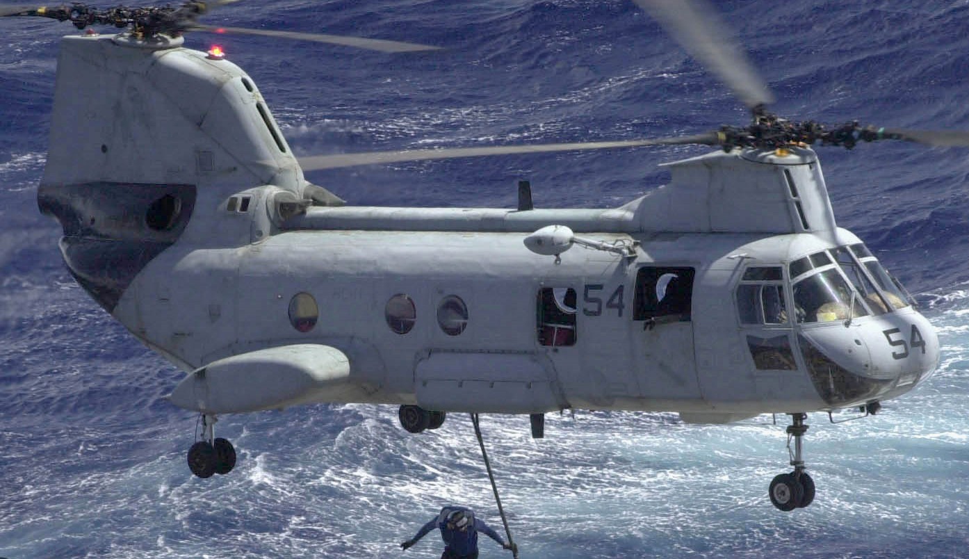 hc-11 gunbearers helicopter combat support squadron navy ch-46 sea knight 54