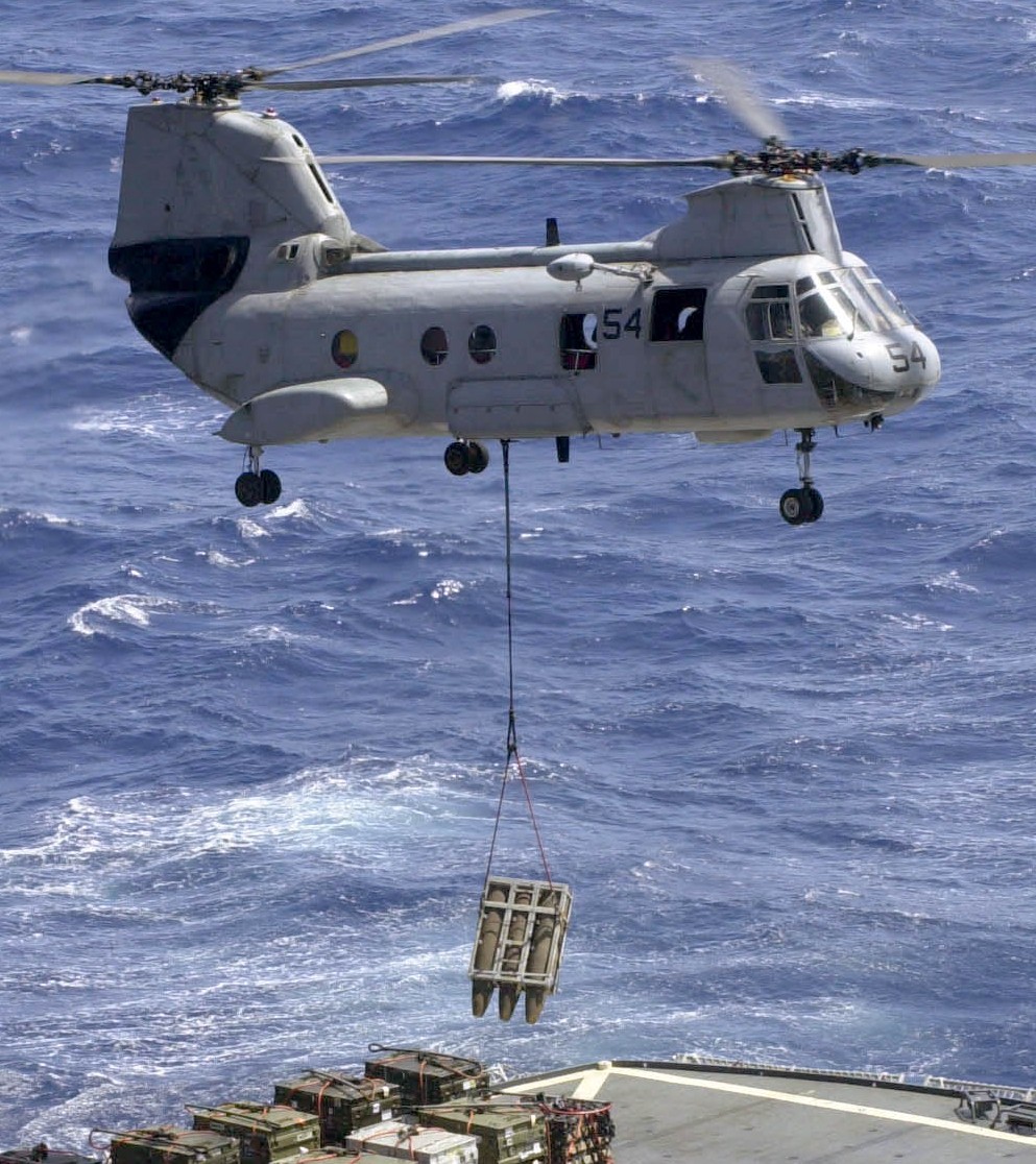 hc-11 gunbearers helicopter combat support squadron navy ch-46 sea knight 56