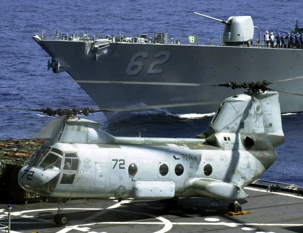hc-11 gunbearers helicopter combat support squadron navy ch-46 sea knight 58