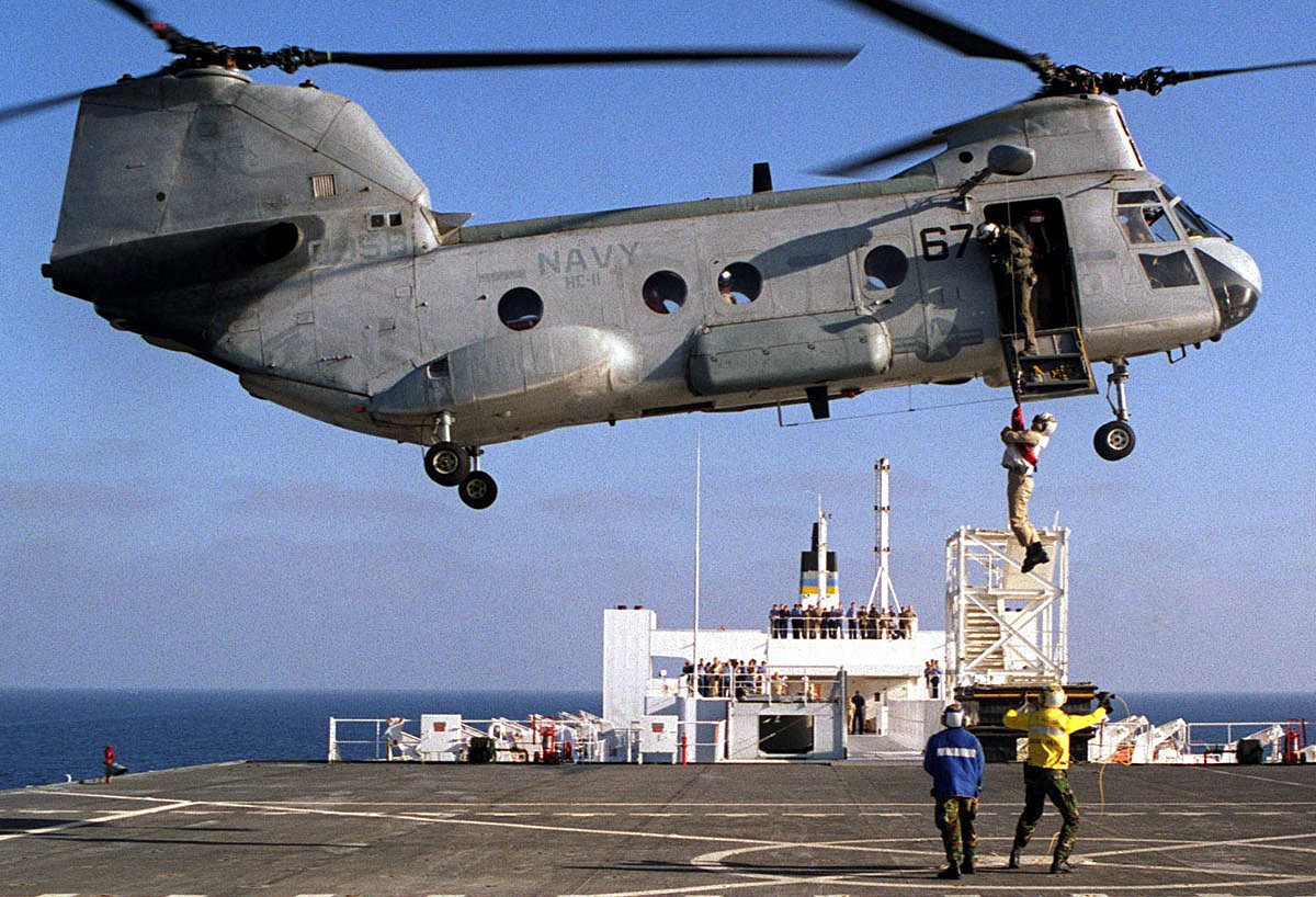 hc-11 gunbearers helicopter combat support squadron navy ch-46 sea knight 108