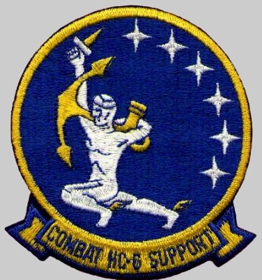 hc-6 chargers helicopter combat support squadron navy insignia crest patch badge 03