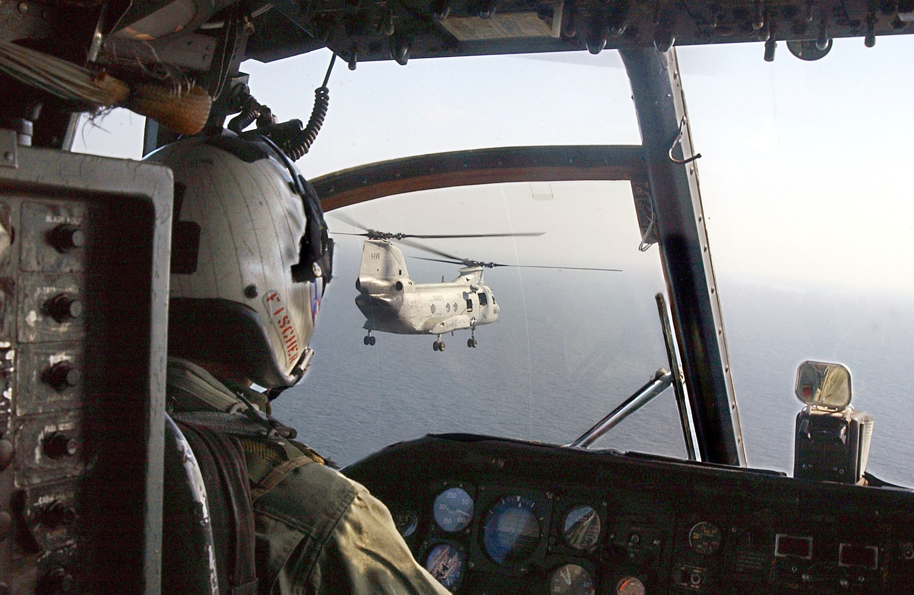 hc-6 chargers helicopter combat support squadron navy ch-46 sea knight 41