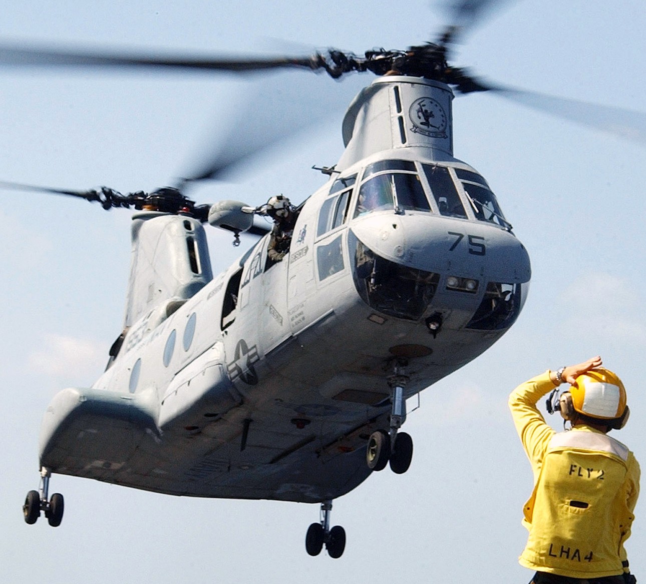 hc-6 chargers helicopter combat support squadron navy ch-46 sea knight 47