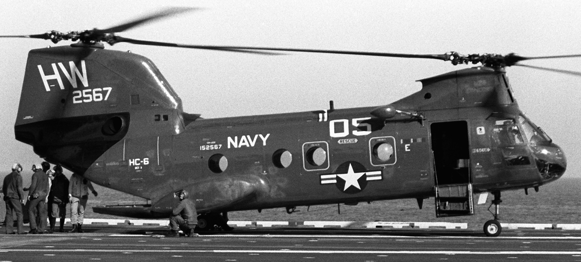 hc-6 chargers helicopter combat support squadron navy ch-46 sea knight 53