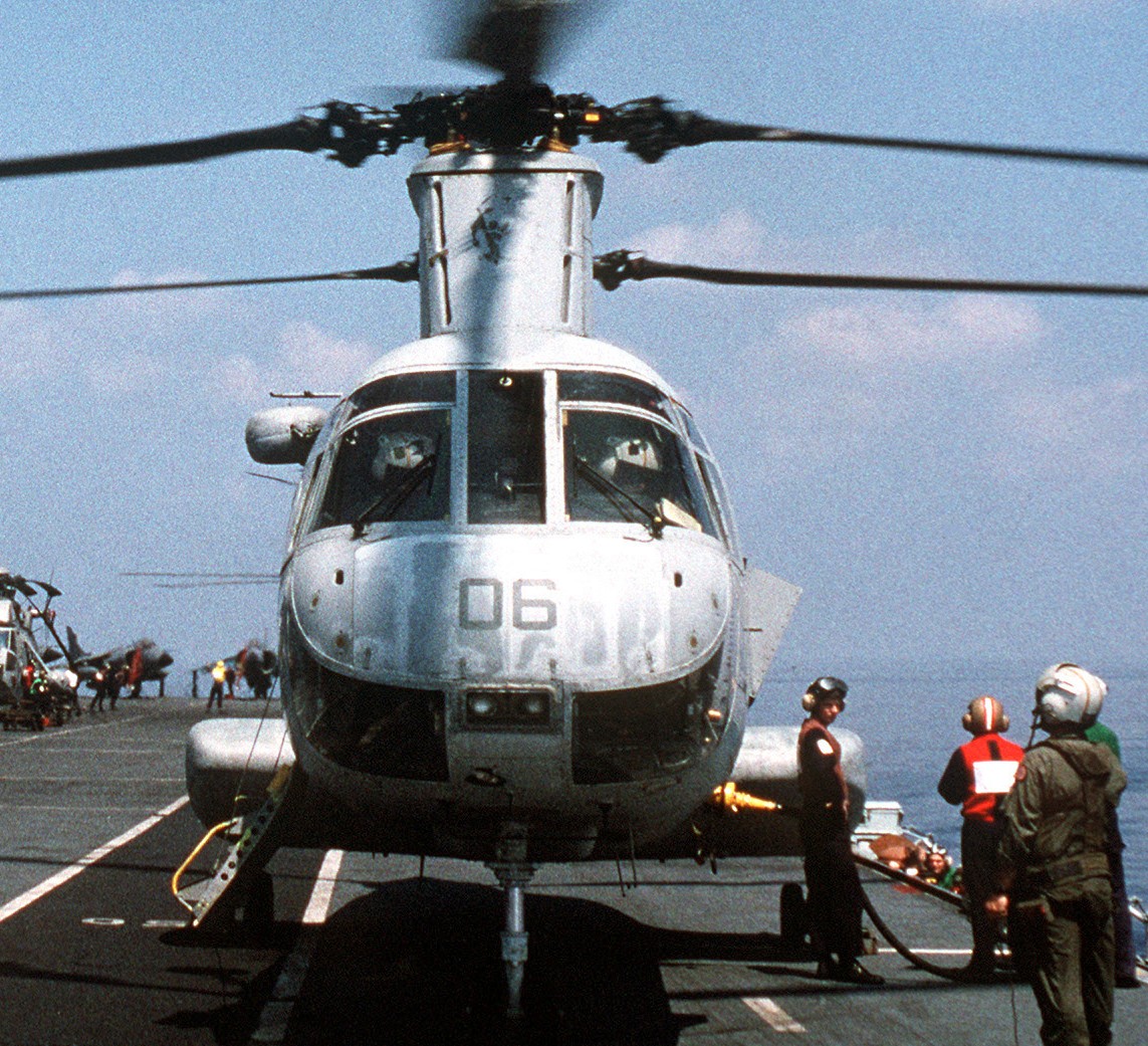 hc-6 chargers helicopter combat support squadron navy ch-46 sea knight 66