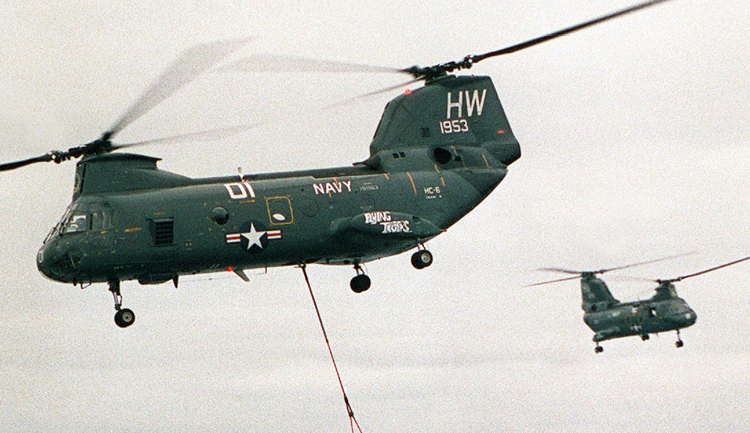 hc-6 chargers helicopter combat support squadron navy ch-46 sea knight 75