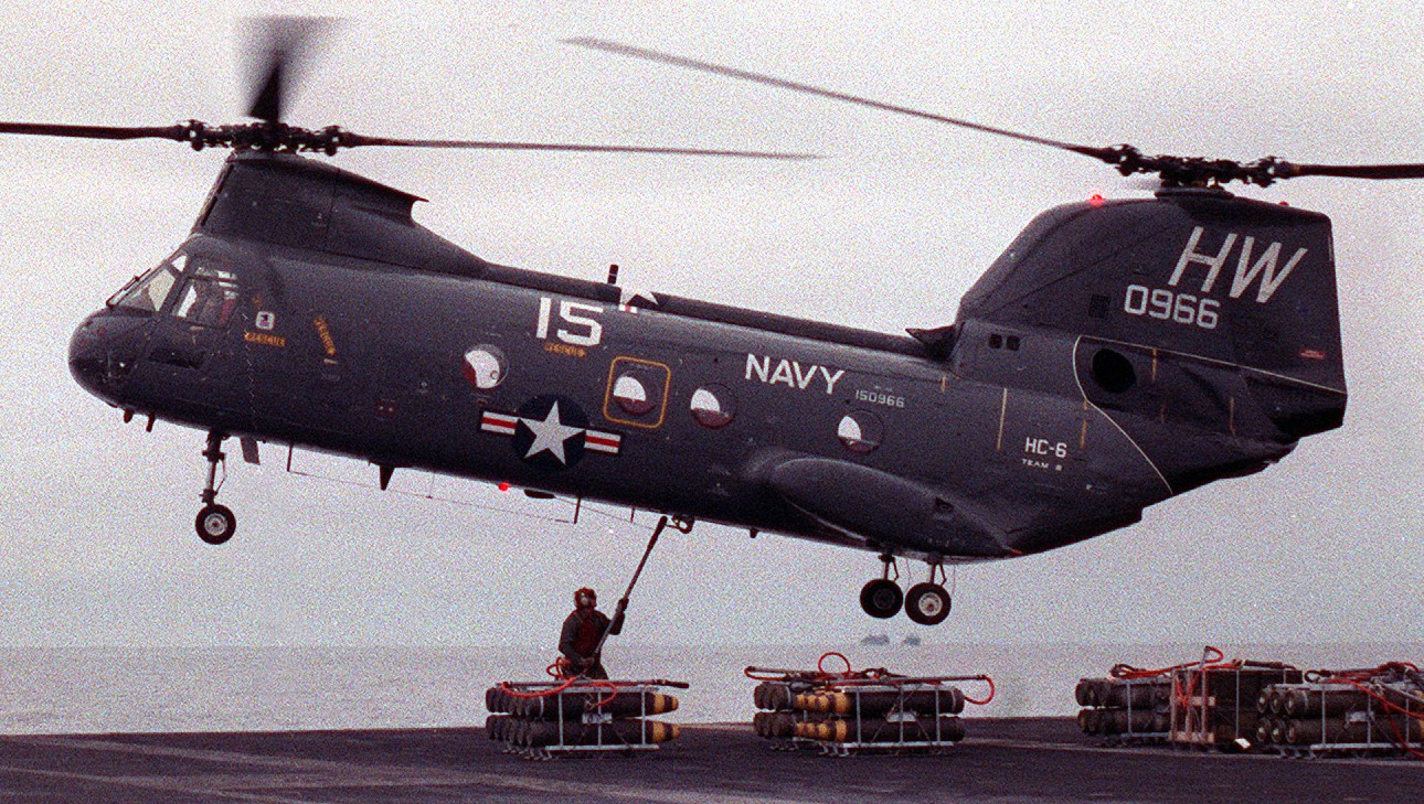 hc-6 chargers helicopter combat support squadron navy ch-46 sea knight 76