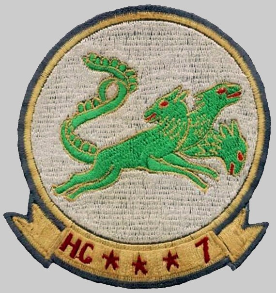 hc-7 seadevils insignia crest patch badge helicopter combat support squadron 02x