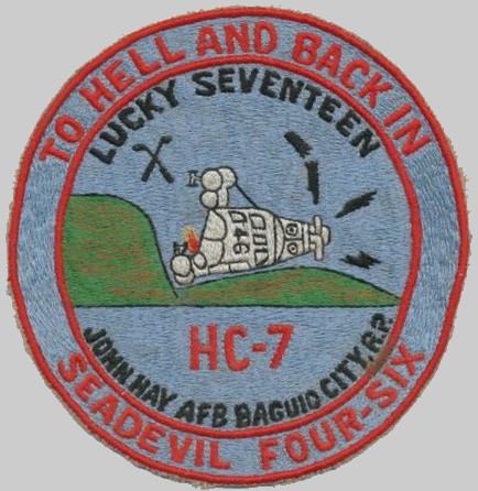 hc-7 seadevils insignia patch crest badge helicopter combat support squadron navy 04