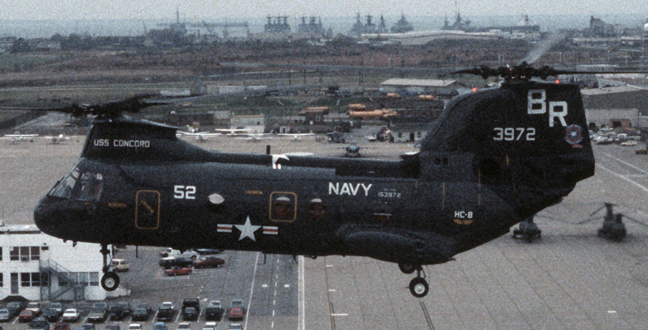 hc-8 dragon whales helicopter combat support squadron navy ch-46 sea knight 23