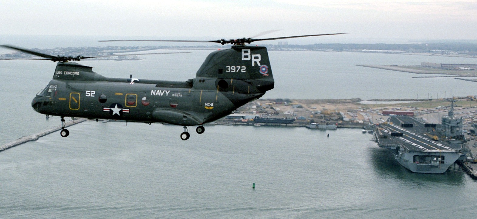 hc-8 dragon whales helicopter combat support squadron navy ch-46 sea knight 35