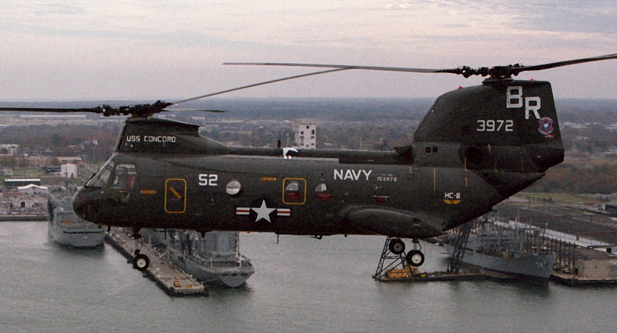 hc-8 dragon whales helicopter combat support squadron navy ch-46 sea knight 36