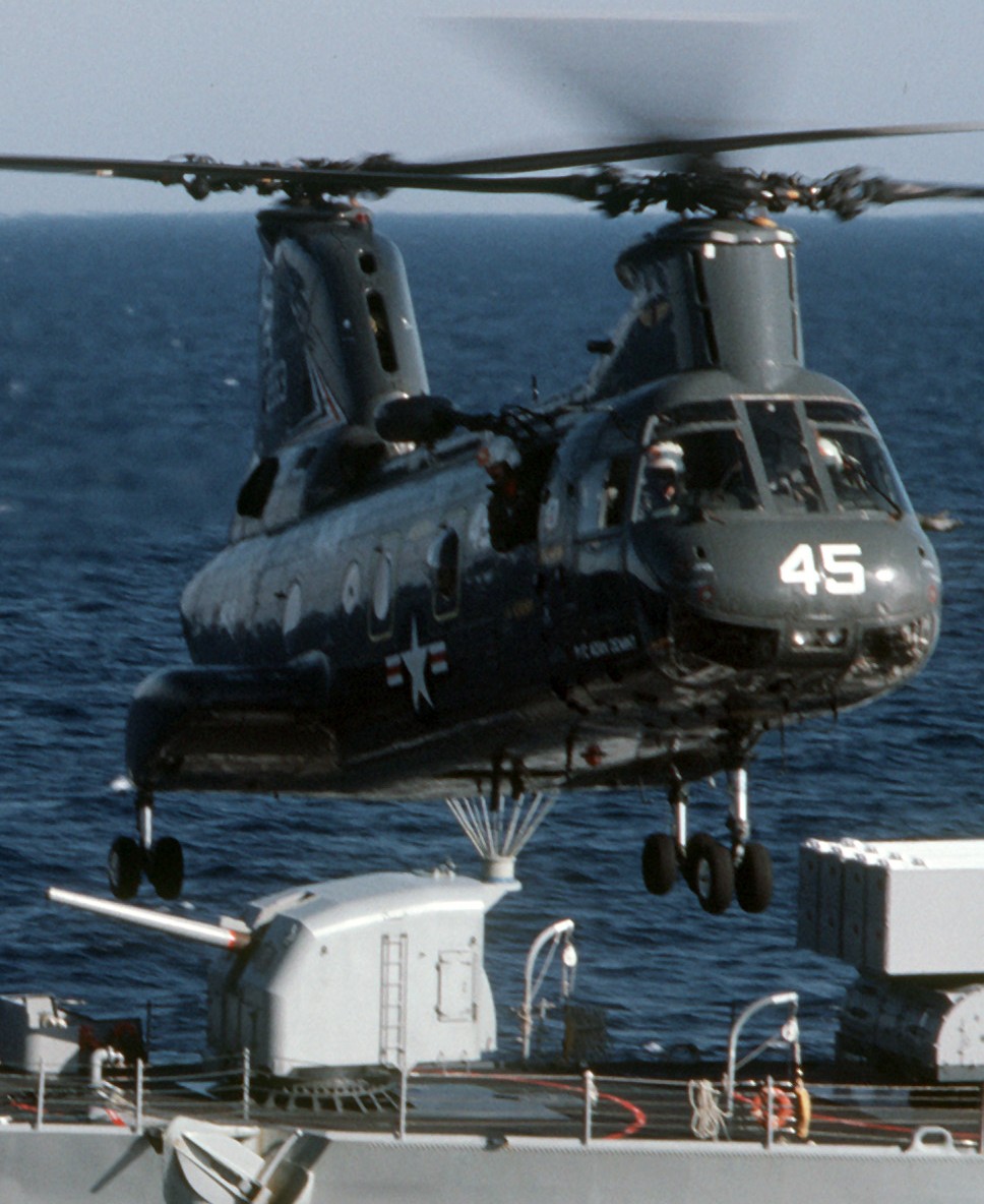 hc-8 dragon whales helicopter combat support squadron navy ch-46 sea knight 51
