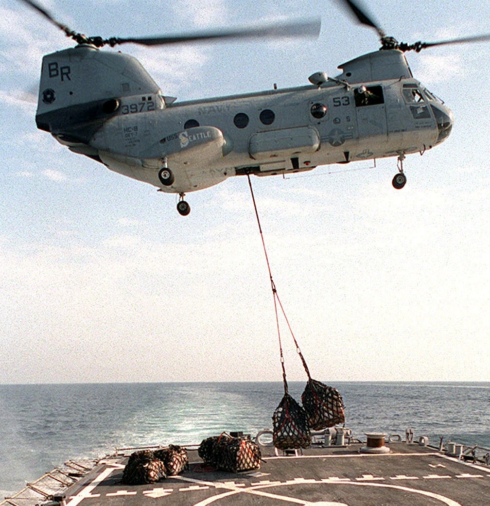 hc-8 dragon whales helicopter combat support squadron navy ch-46d sea knight 55