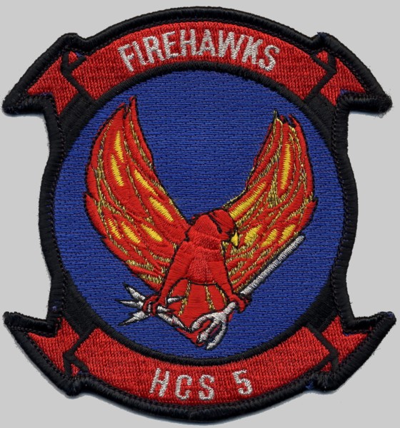 hcs-5 firehawks insignia crest patch badge helicopter combat support special squadron navy 02x