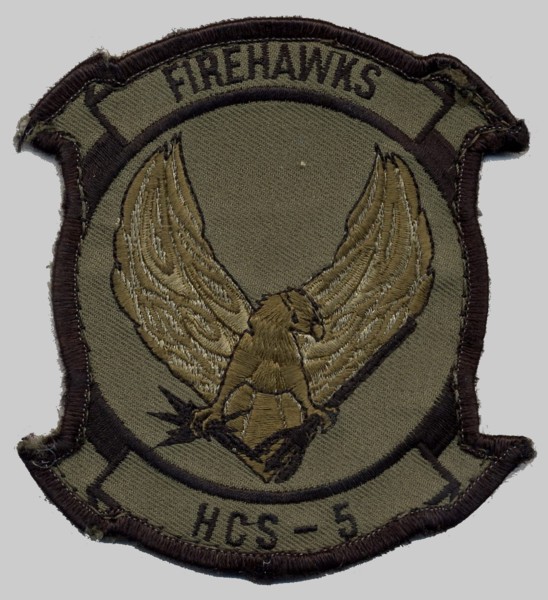 hcs-5 firehawks insignia crest patch badge helicopter combat support special squadron navy 02