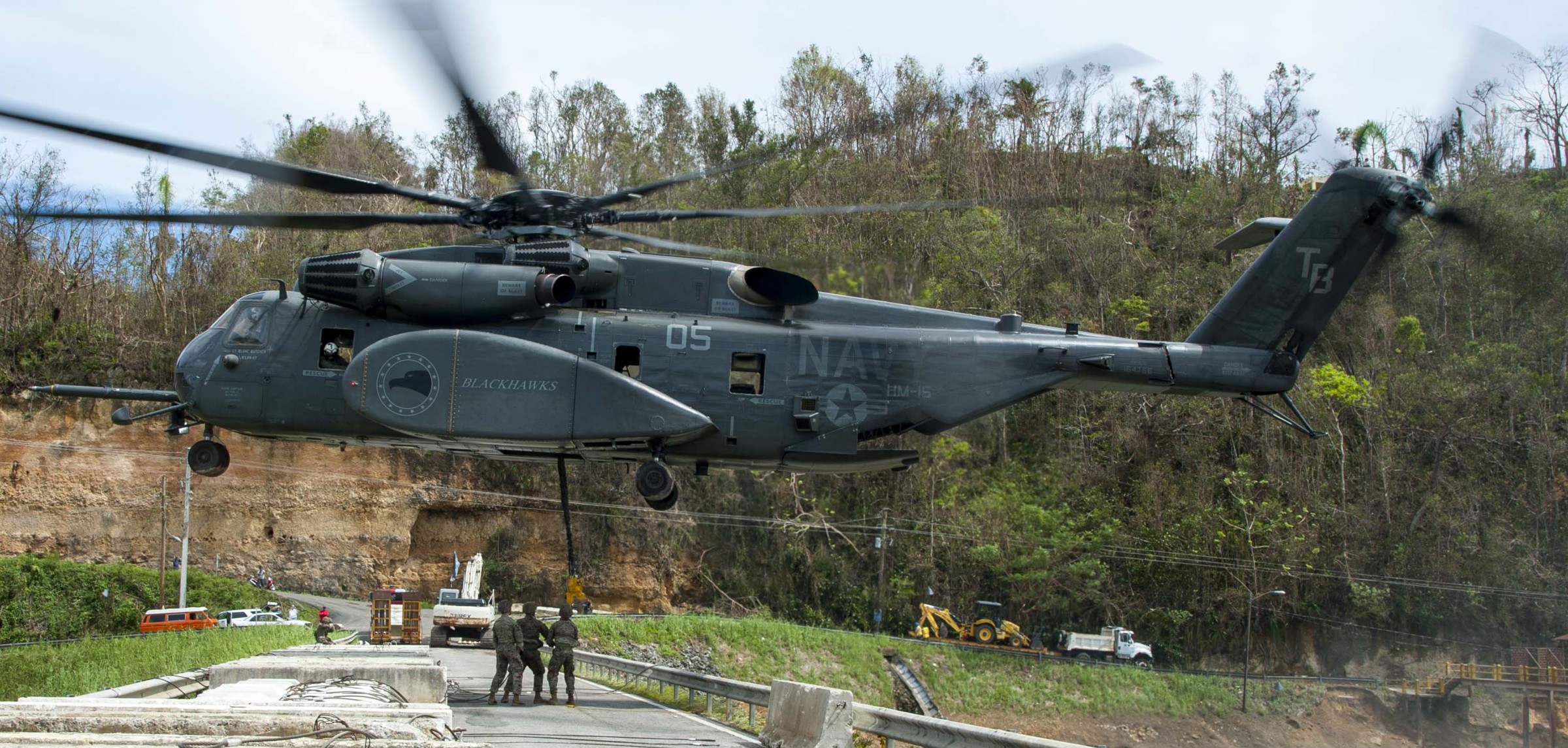 hm-15 blackhawks helicopter mine countermeasures squadron navy mh-53e sea dragon 11 quebradillas puerto rico