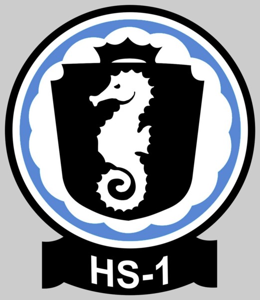 hs-1 seahorses insignia crest patch badge helicopter anti submarine squadron navy 02x