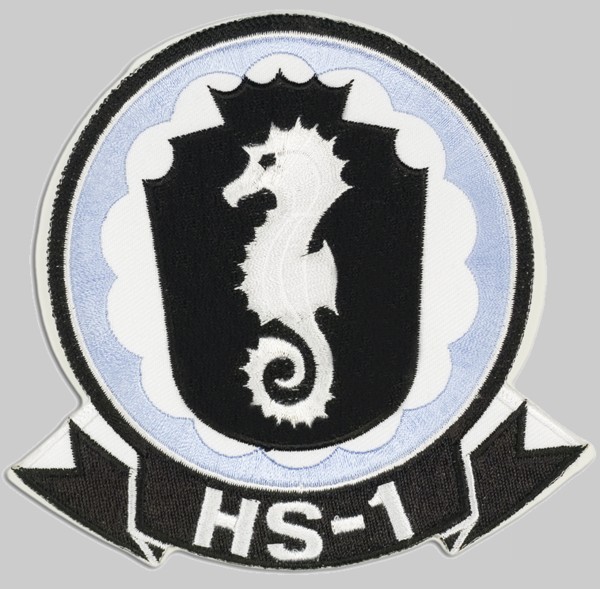 hs-1 seahorses patch insignia crest badge helicopter anti submarine squadron navy 02