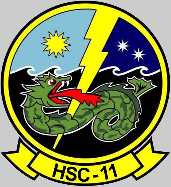 hsc-11 dragonslayers insignia crest patch badge us navy squadron