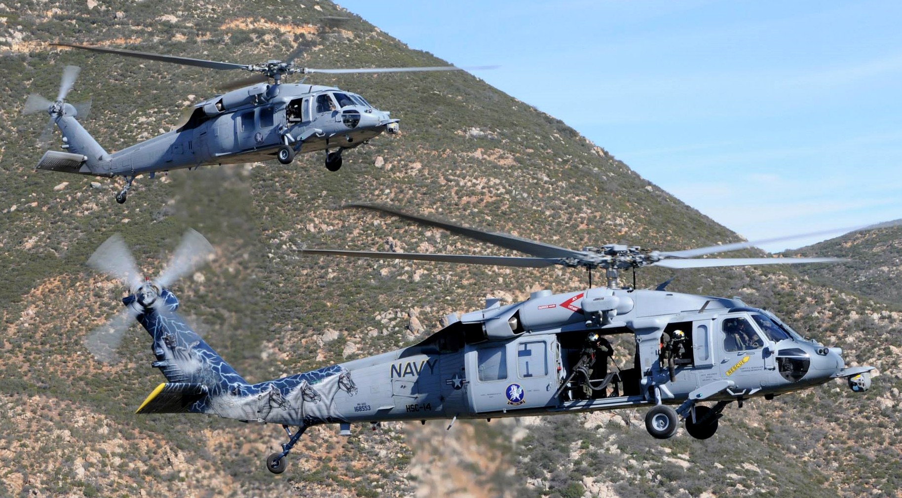 hsc-14 chargers helicopter sea combat squadron mh-60s seahawk us navy