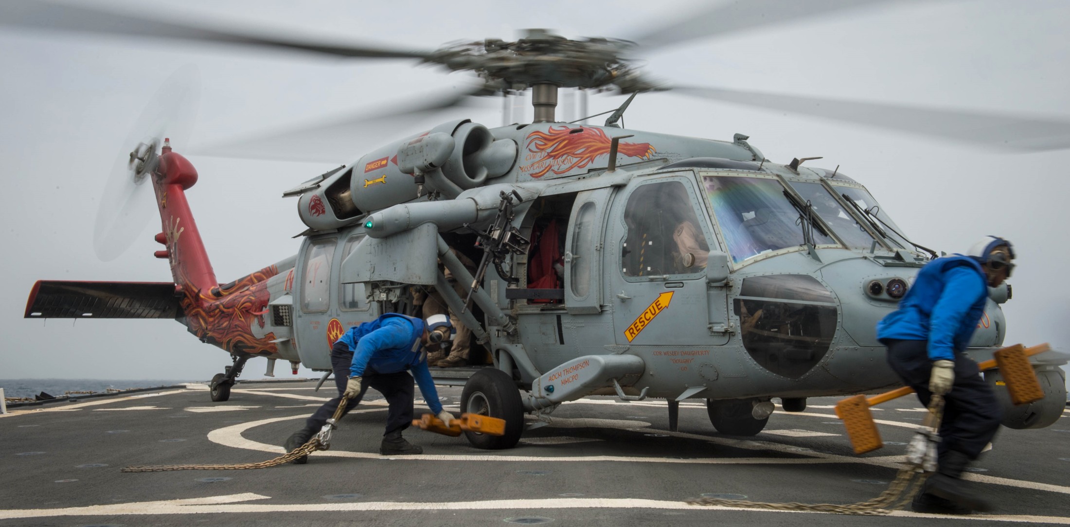 hsc-15 red lions helicopter sea combat squadron us navy mh-60s seahawk cvw-17 uss carl vinson cvn-70 34